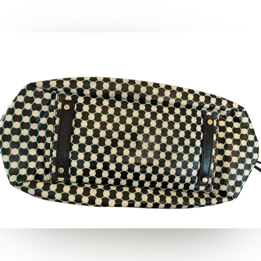 KATE SPADE Dundee Drive Stevie Mint Green Checkered Tote Shoulder Bag Storybook - Picture 9 of 16